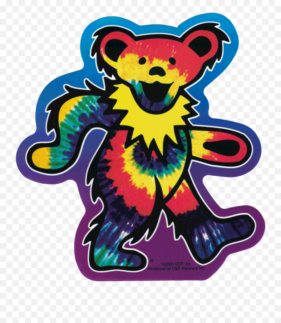 Grateful Dead Tie Dye Dancing Bear - Tie Dye Dancing Bear Grateful Dead Teddy Bear Emoji,Grateful Emoji