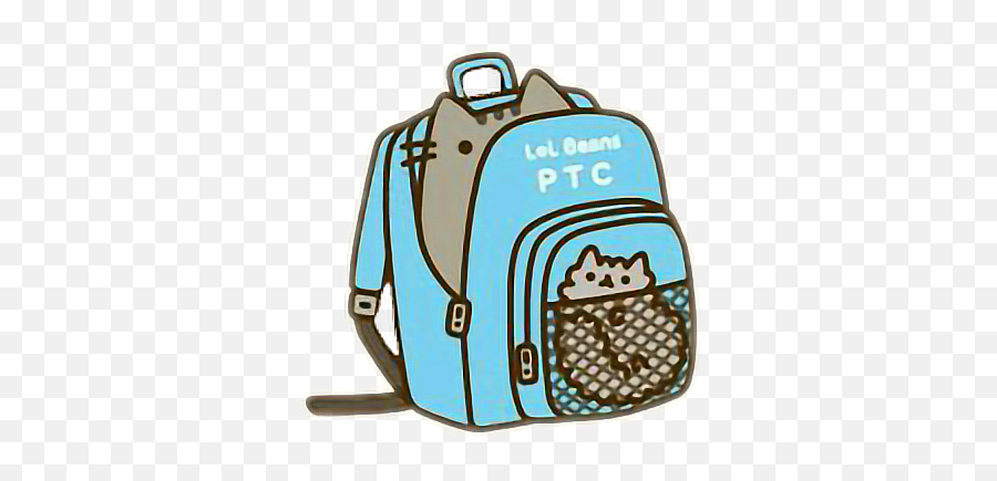 Pusheen Sticker By Valeria Salas - For Teen Emoji,Lol Emoji Backpack