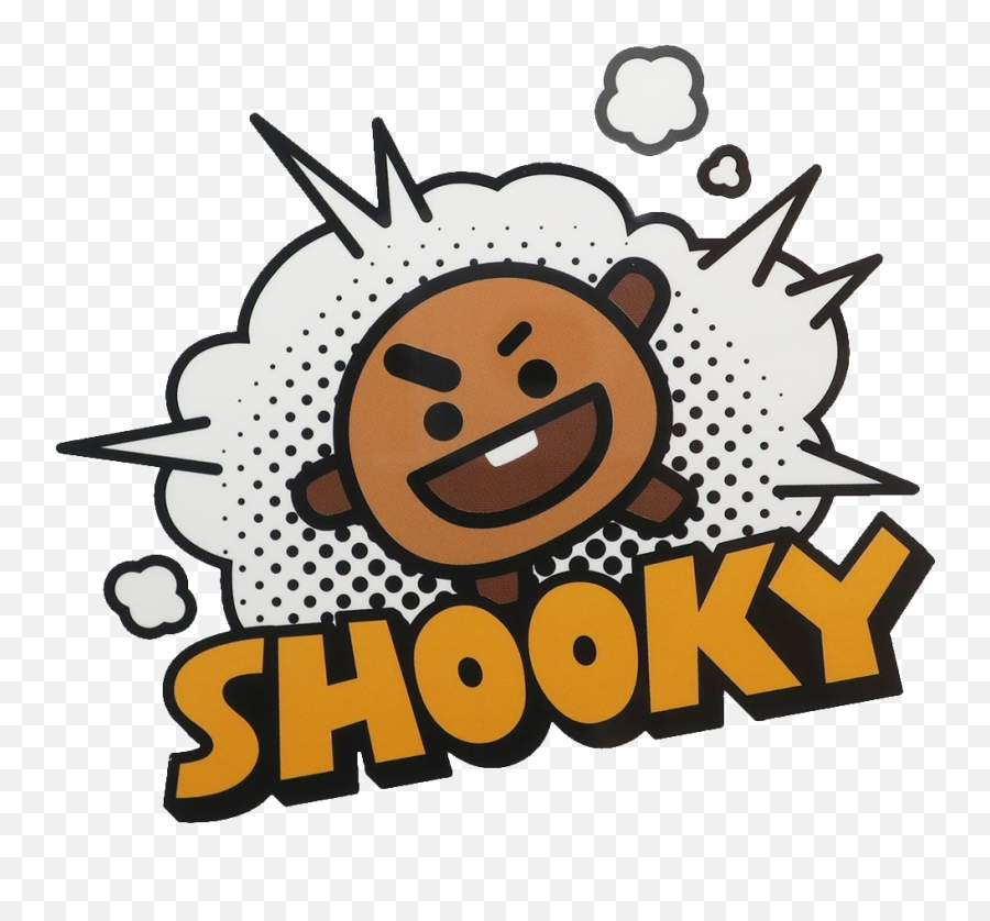 Freetoeditshooky Bt21 Comic Suga Remixit Bts Drawings - Stickers Printable Bt21 Shooky Sticker Emoji,Kode Emoticon Facebook Bergerak