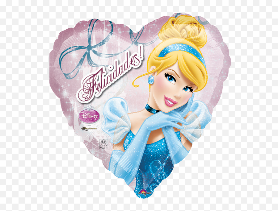 Cenicienta Felicidades 18 Globo Metlico Disney Princess Body - High Resolution Cinderella Png Emoji,Emojis De Felicidades