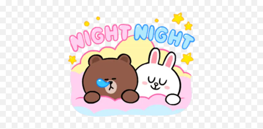 Line Emoji - Stickers For Whatsapp Gif Goodnight Cute,Emoji Of Pitbull