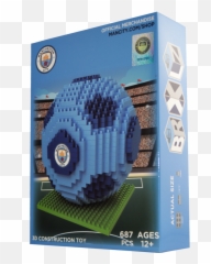 Brxlz Manchester City Fc Soccer Ball 3d - Foco Football Brxlz Stadium Construction Building Toy 3d Premier League One Emoji,Soccor Ball Building Emoji