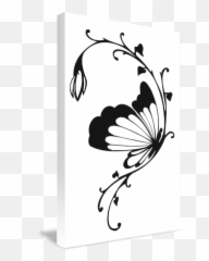 Rose - Flowers And Butterflies Outline Emoji,Buy Emotion Butterfly