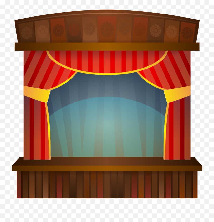 Curtains Clipart School Curtains - Theatre Clipart Emoji,Emoji Window Curtains