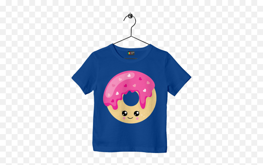 Mens Polo With Print Pink Donut With A Emoji,B3c Emoticon