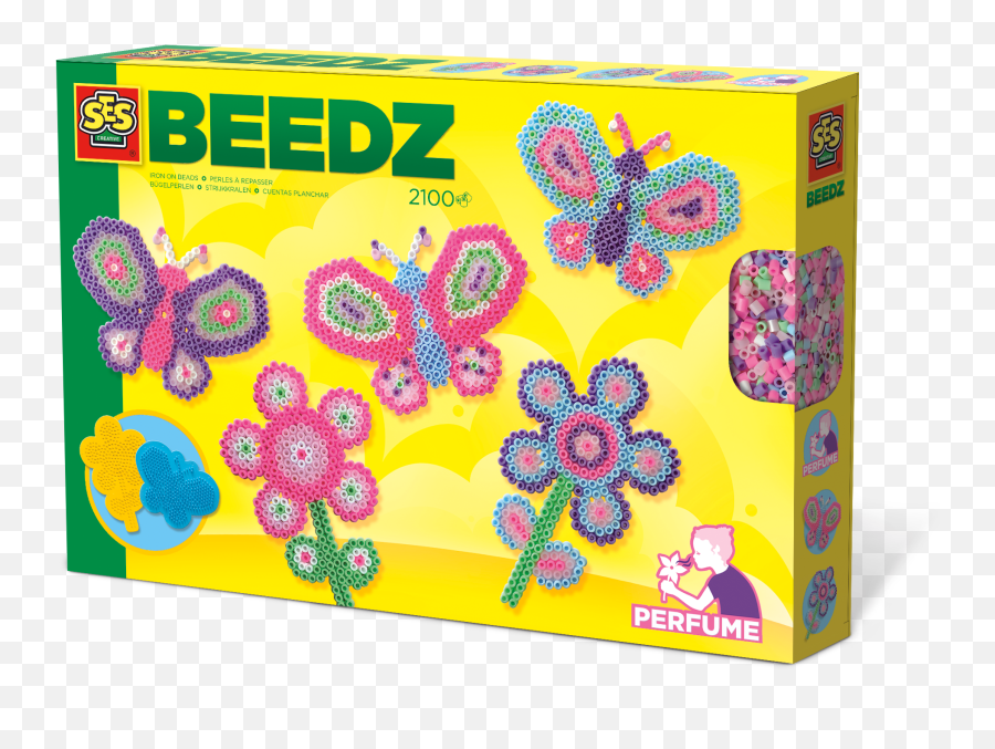 Ses Beedz Iron - On Beads Butterfly Garden Beedz Strijkkralen Vlinder Emoji,Perler Beads , Emoji