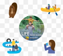 Life Needs Rivers American Rivers - Leisure Emoji,Arizona Related Emojis