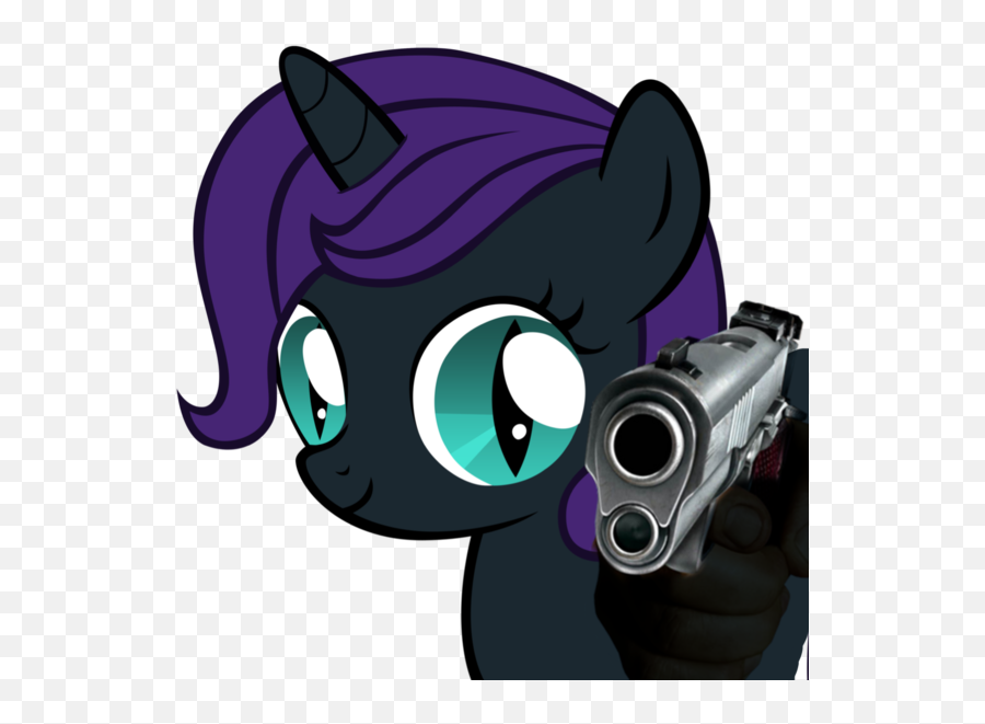 1747187 - My Little Pony Baby Luna Emoji,Meme About Emotion Using Weapons