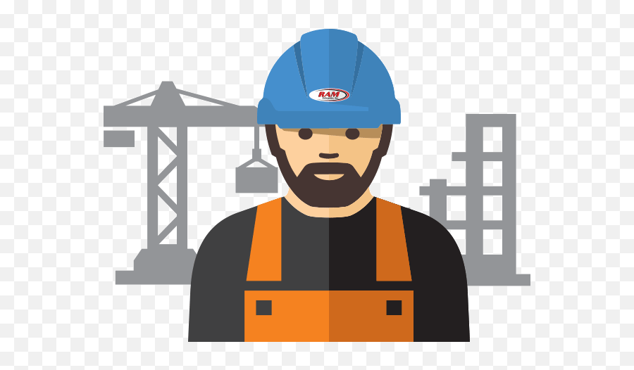 Ram Construction Worker Clipart - Full Size Clipart Construction Worker Worker Icon Emoji,Plant And Ram Emoji