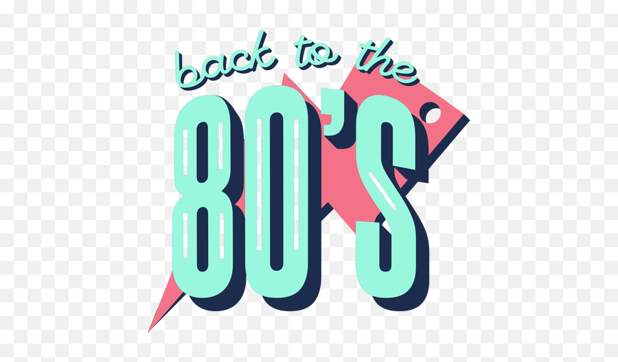 Back To 80s Lettering - Transparent Png U0026 Svg Vector File Emoji,80s R&b Song Emotions