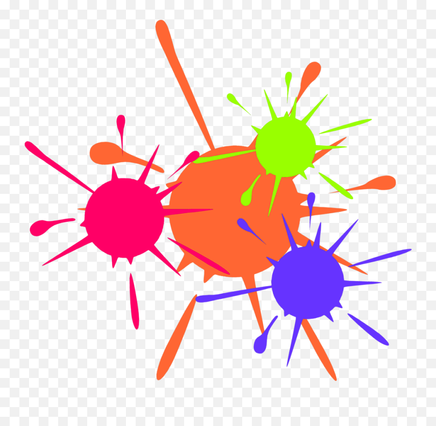 Color Paint Splatter Drawing Free Image Download - Splatter Clipart Transparent Background Png Emoji,Color Emotions Painting
