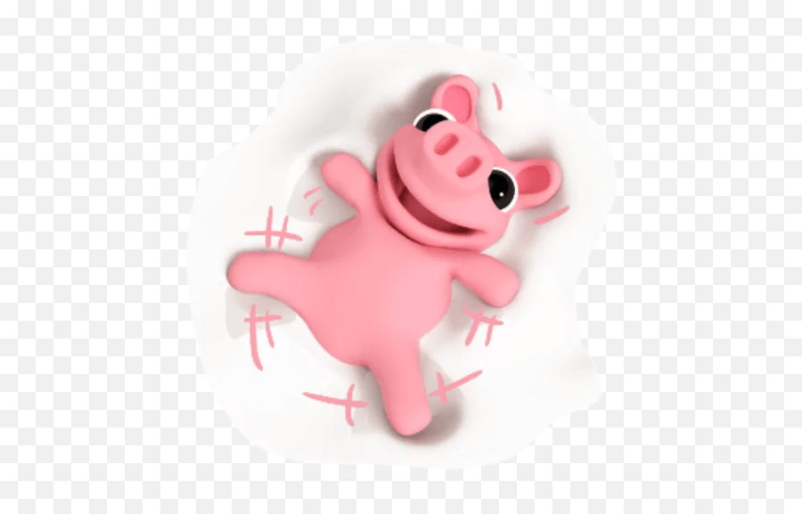 Cute Nabby Tikelku Sticker - Live Wa Stickers Happy Emoji,Whatsapp Pig Emoticon