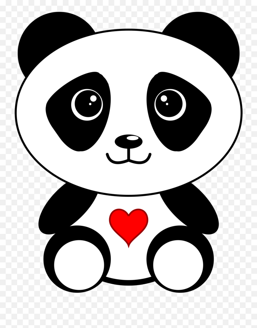 Download Giant Panda Bear Red Panda - Easy Panda Coloring Pages Emoji,Panda Bear Emoji