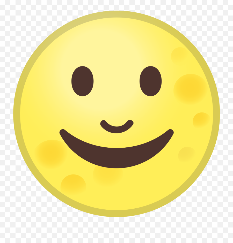 Full Moon Face Emoji - Download,Moon Face Emoji
