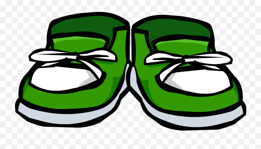 Green Sneakers - Club Penguin Shoes Emoji,Sneaker Discord Emojis