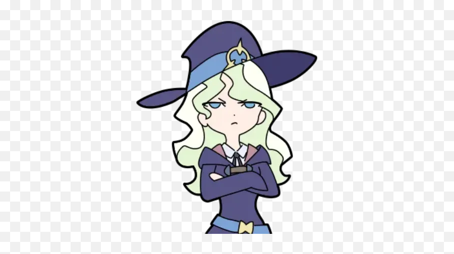 Little Witch Academia Whatsapp Stickers - Little Witch Academia Diana Stickers Emoji,Little Witch Academia Lotte Emojis