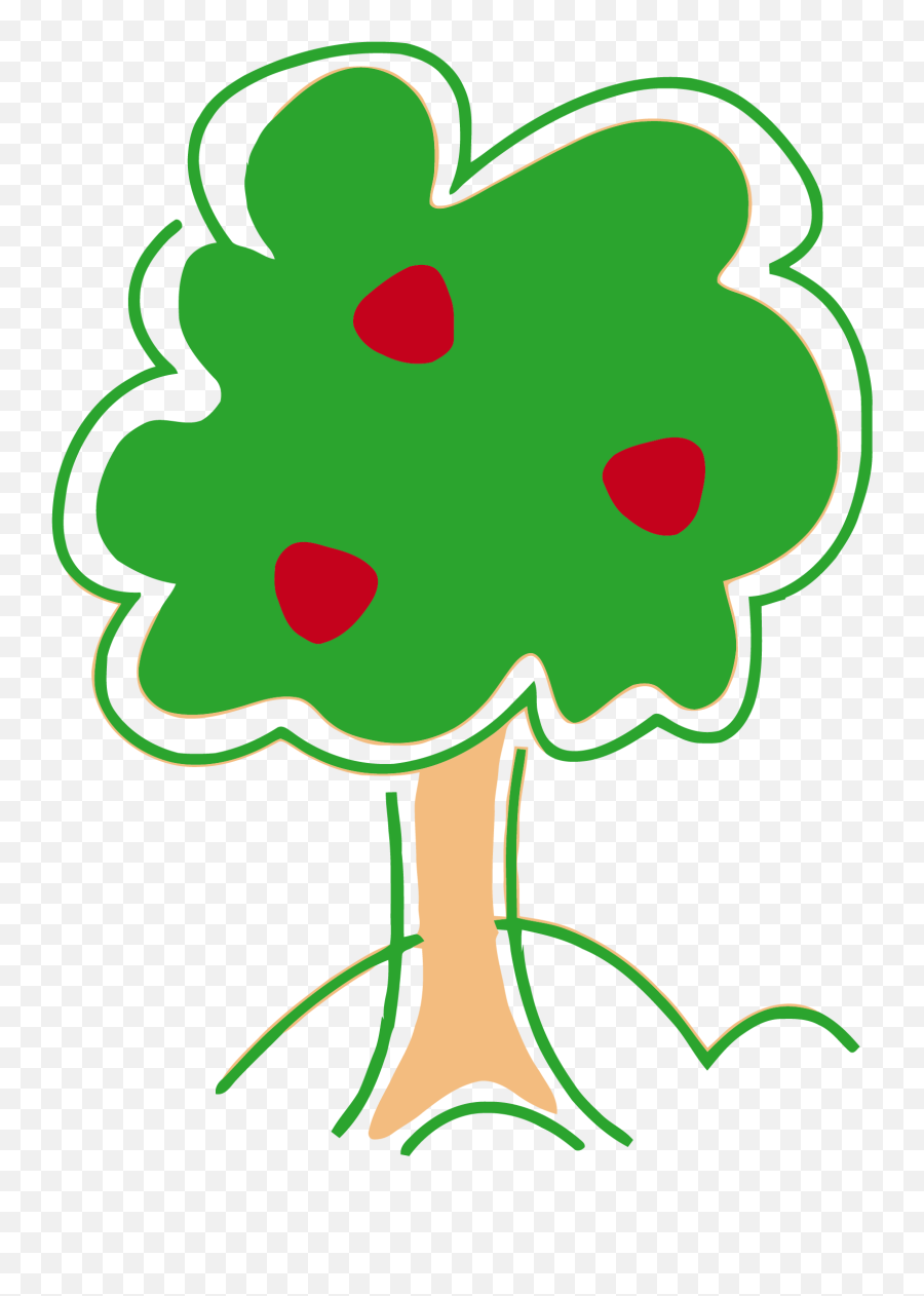 Tree Clipart Apples Clip Art Apple - 3 Apple On Tree Cartoon Emoji,Apple Tree Emoticon