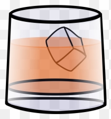 Cigar Clipart Bourbon Glass Cigar Bourbon Glass Transparent - Whiskey Glass Clipart Png Emoji,Whisky Emoji