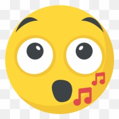 Whistle - Music Emoji Png Flat,Whistling Emoji