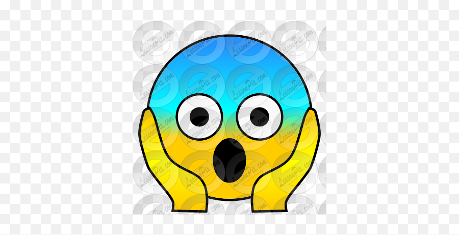 Shocked Picture For Classroom Therapy Use - Great Shocked Emoji,Shocked Blue Emoji