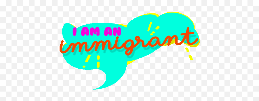 I Am An Immigrant Proud Immigrant Sticker - I Am An Emoji,Proudt Text Emoji