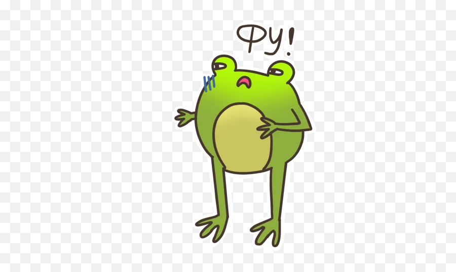 Telegram Sticker From Pack Emoji,Moving Frog Emoji