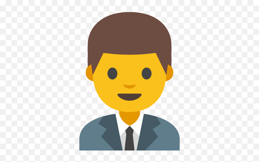 Man Office Worker Emoji - Office Man Clipart,Director Emoji