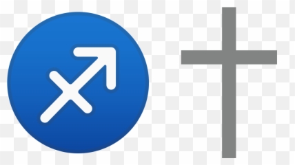 Sagittarius Emoji - Christian Cross,Crossed Eyed Emoji