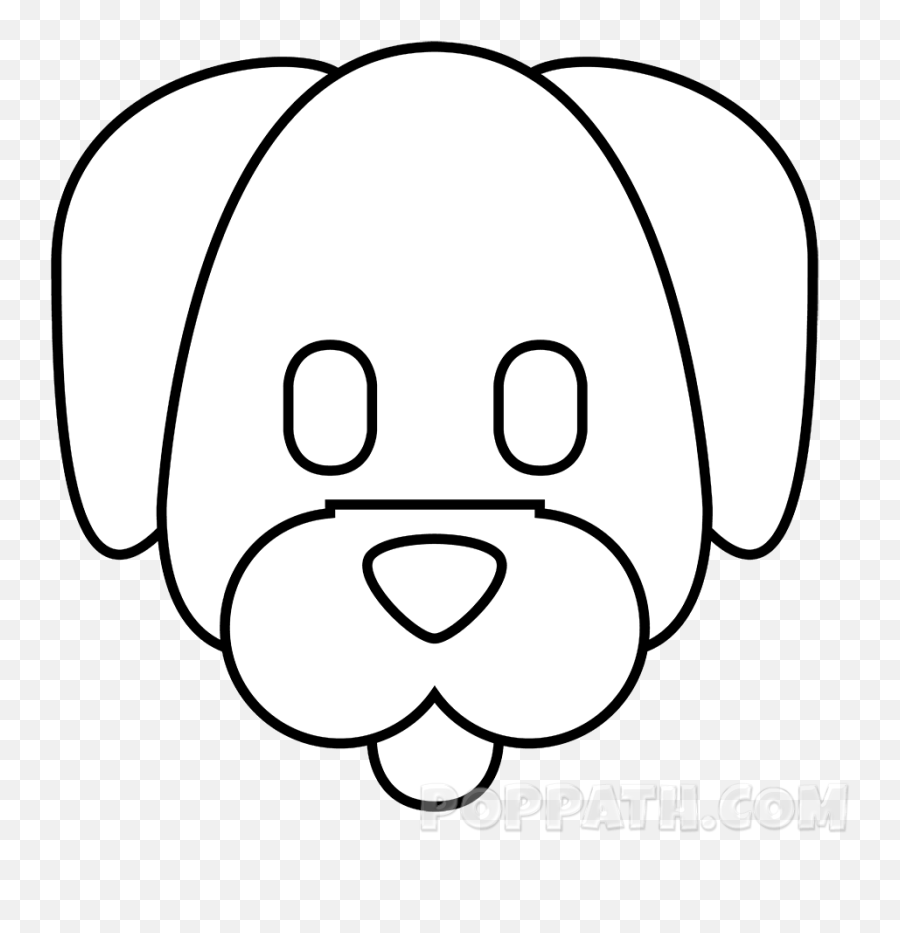 A Dog Emoji Shows That A Cute Dog Is - Dot,Dog Emoji Png