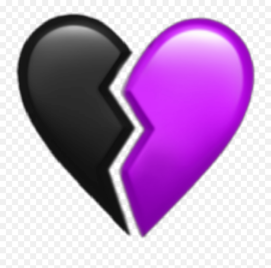 Aesthetic Emoji Wallpaper Purple - Novocomtop Red And Black Broken Heart,Emoji Background Picsart