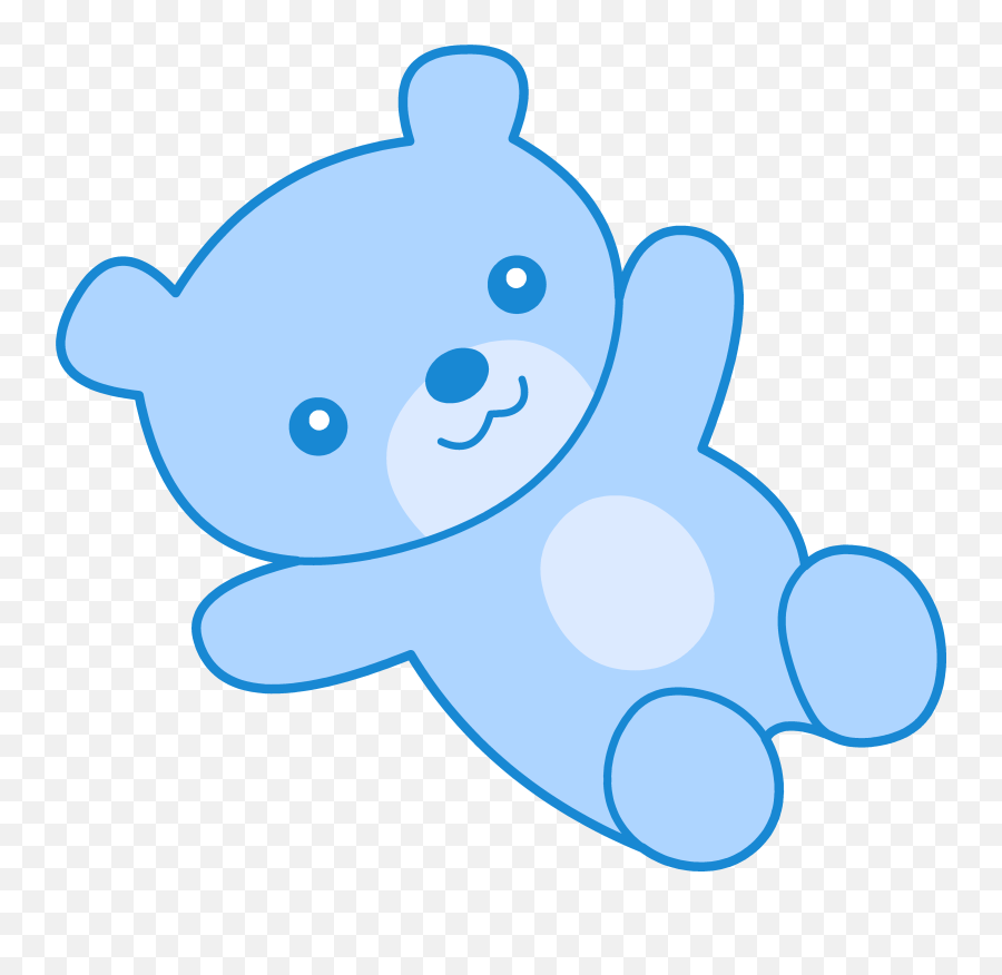 Pawprint Clipart Teddy Bear Pawprint - Aesthetic Cute Blue Png Emoji,Guess The Emoji Bear