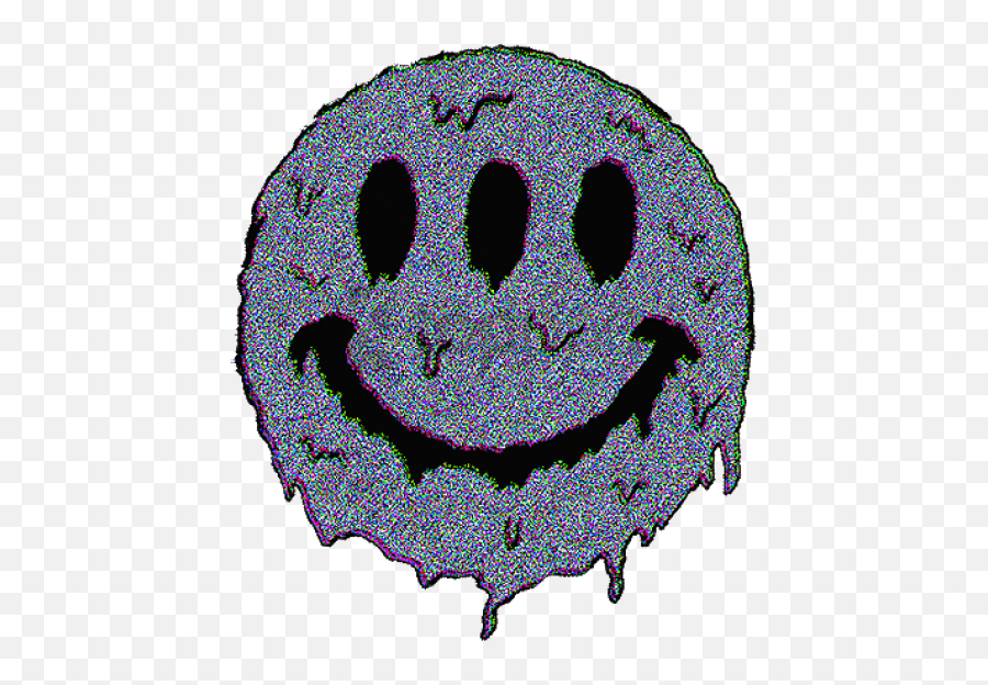 Emoji Happy Tumblr Glitch Sticker - Transparent Smiley Face,Emoticon Gif Tumblr
