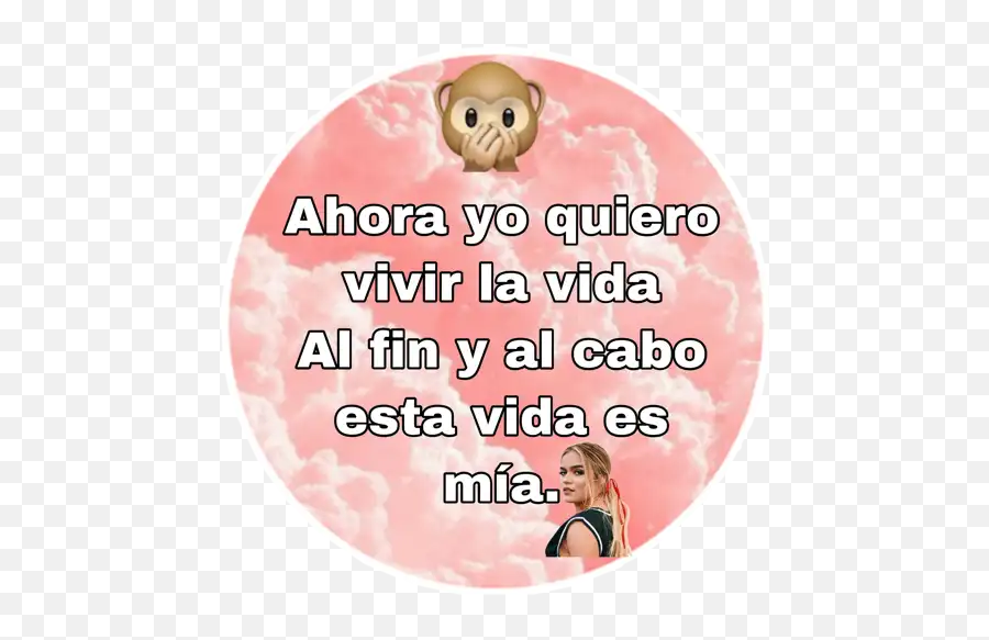 Frases De Karol G Stickers Para Whatsapp - Happy Emoji,Imagenes De Emojis Con Con Frases De Para Whatsapp