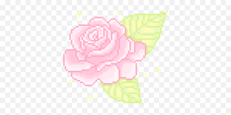 Latest Project - Lowgif Transparent Rose Pixel Art Emoji,Kawaii Flower Emoji