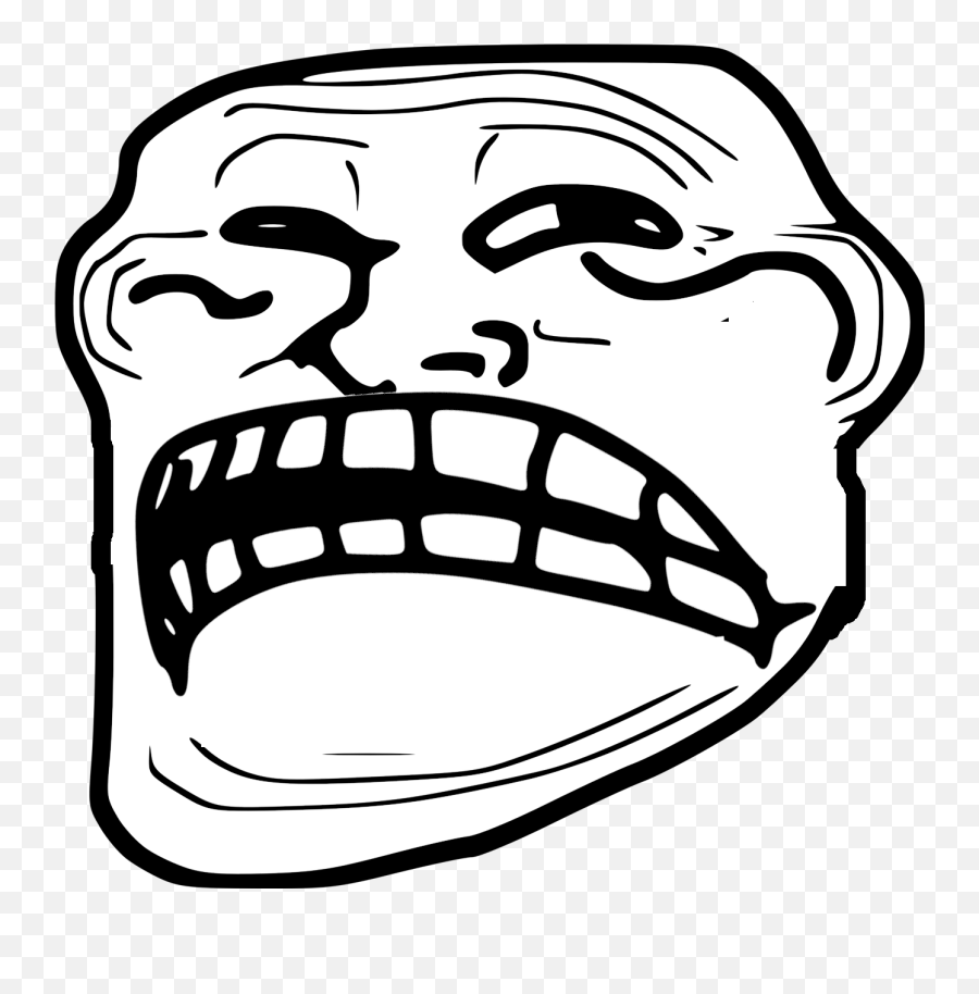 Troll Face Sad Transparent Cartoon - Troll Face Meme Emoji,Troll Face Emoji