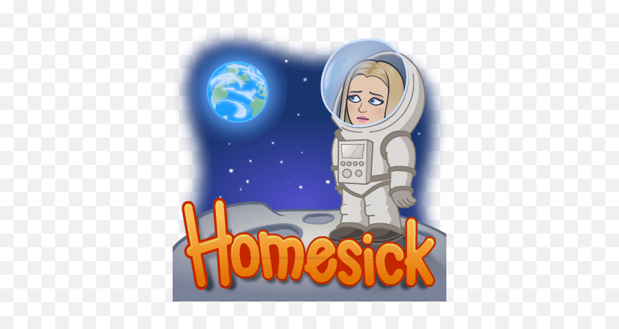 Blonde Space Girl Homesick For Her Real Home Anime - Fiction Emoji,All Of My Messenger Emojis Are Blonde