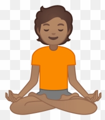Person In Lotus Position With Medium Light Skin Tone - Emoji Meditation,Long Hair Vampire Emoji