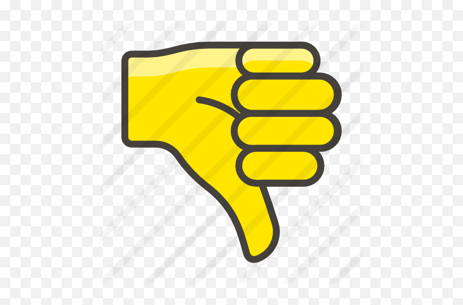 Dislike - Dislike Transparent Yellow Emoji,Fist Emoji Eps
