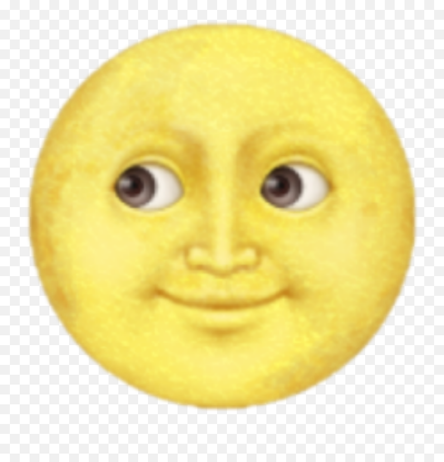White Moon Emoji On Twitter I Think My Eyes Are Like The - Luna Llena Con Cara,Think Emoji