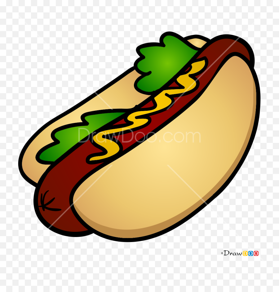How To Draw Hot - Dodger Dog Emoji,Hot Dog Emoji