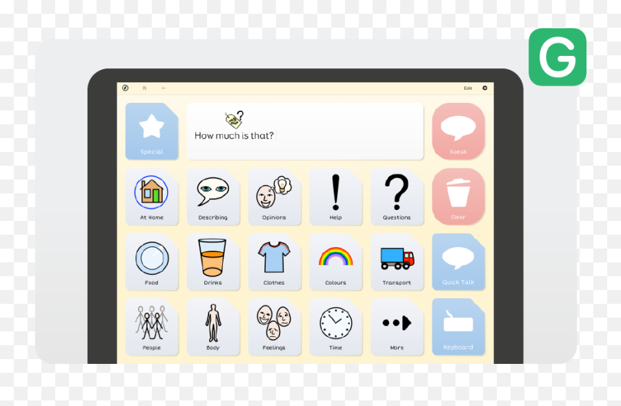 Grid For Ipad - Thinksmartboxcom Grid For Ipad Emoji,Light Tech Aac Board Emotions