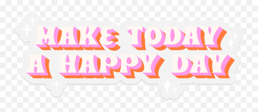 Happy Day Mirror Affirmation Sticker U2014 Nicole Goldfarb Emoji,Happy Day Emoticon