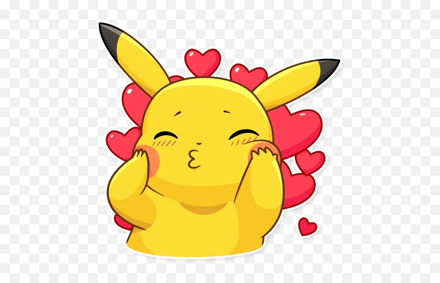 Pikachu Whatsapp Sticker Emoji,Pikachu Emoji