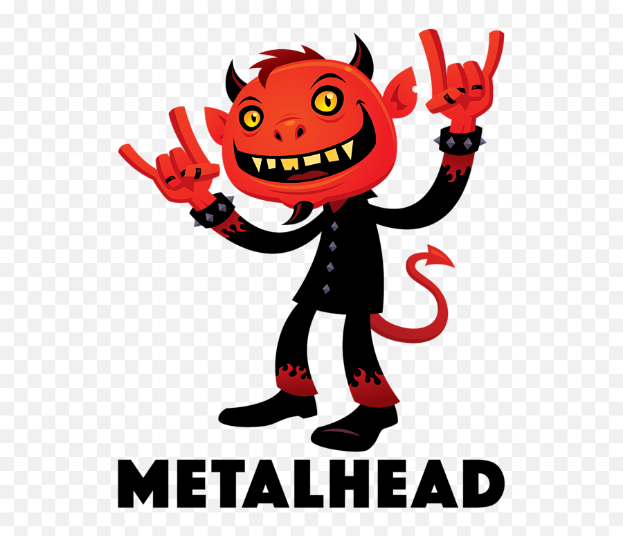 Heavy Metal Devil Metalhead Bath Towel For Sale By John Schwegel - Heavy Metal Devil Emoji,Whats The Emoticon For Devil Horns