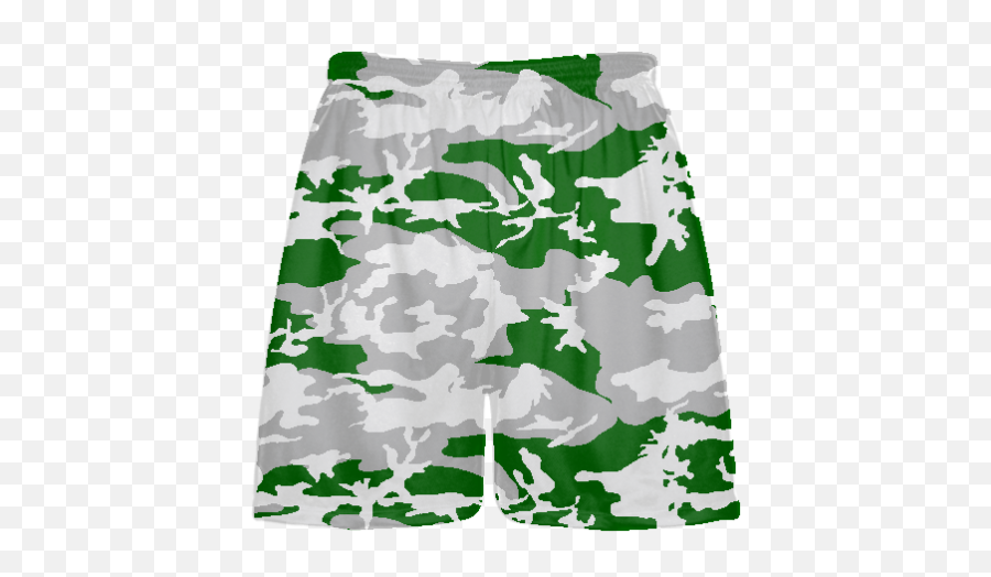 Dark Green Camouflage Lacrosse Shorts - Camo Shorts Orange And Blue Emoji,Camo Print Your Emotion
