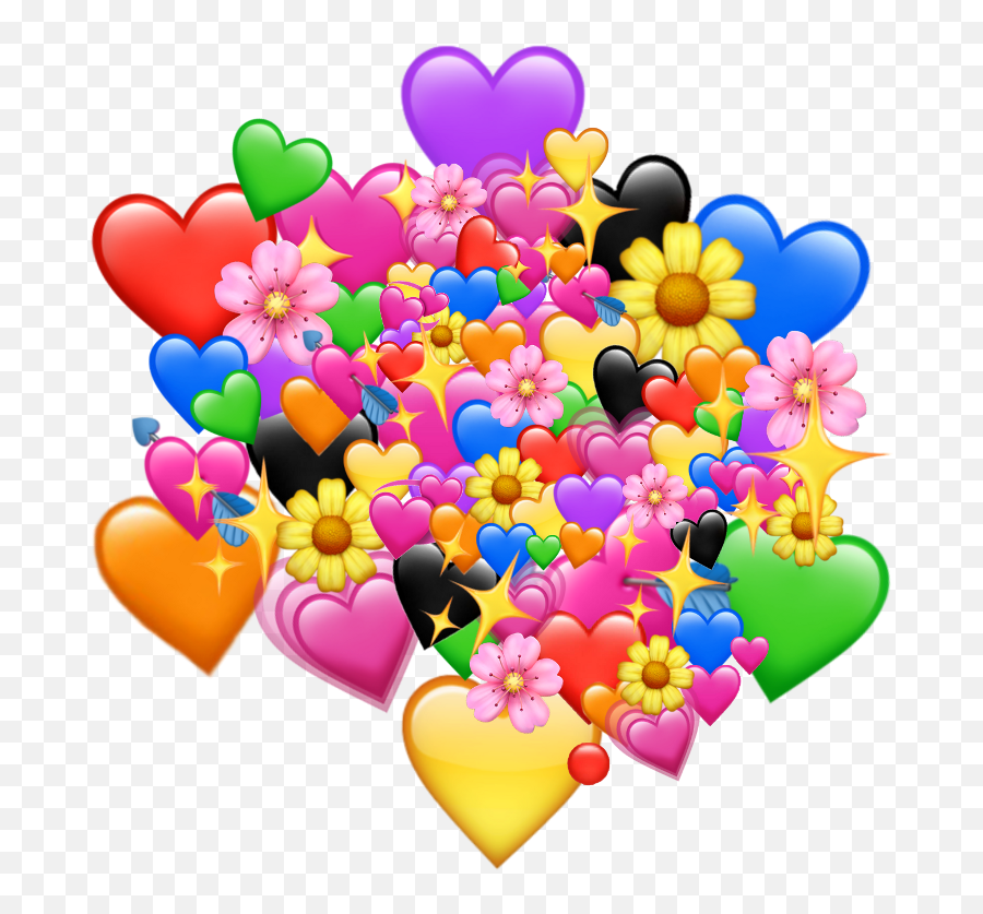 Lovememes Lovememe Love Sticker By Cndy - Hearts Png Love Meme Emoji,Heart Emoji Overlay