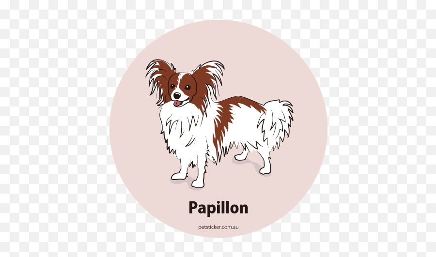 Papillon - Pet Name Sticker U2013 Pet Stickercomau Emoji,You've Had Enough Emotions Today Papillon