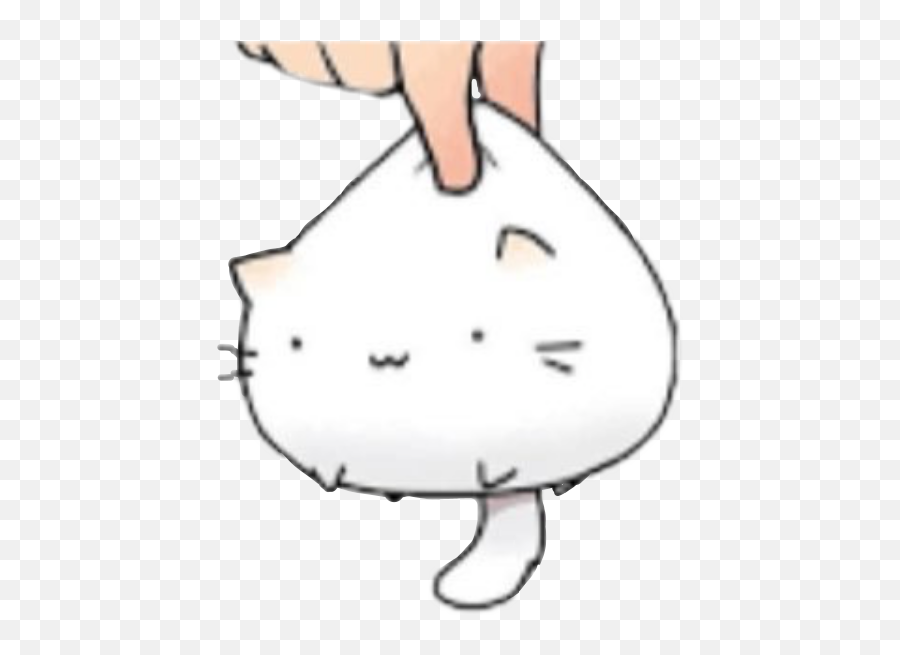Cat Meoww Cute Fat Food Funny Japan - Dot Emoji,Fat Cat Emoji
