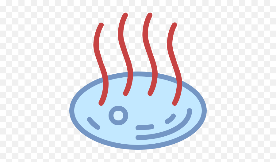Hot Springs Icon In Office S Style Emoji,Palm Face Emoji Windows