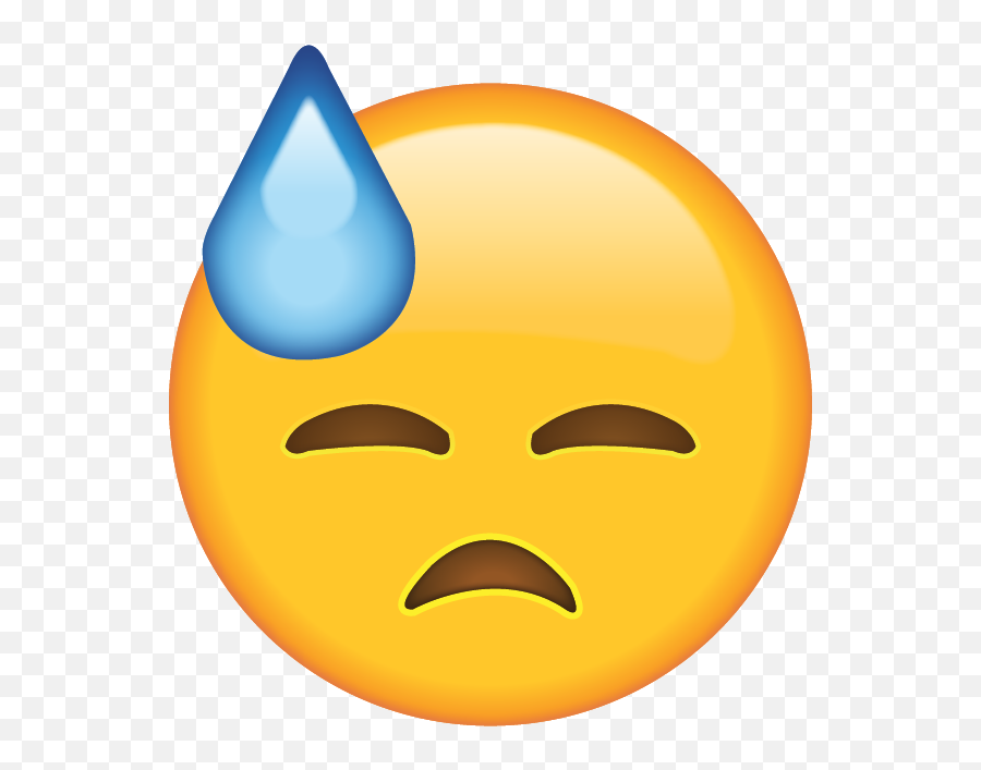 Sweating Emoji Png 1 Png Image - Cold Sweat Face Emoji,Sweating Emoji